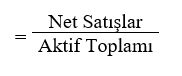 Aktif Devir Hızı (Asset Turnover Ratio)