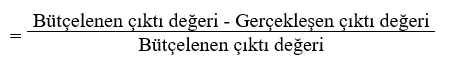 Çıktı Değerinde Sapma