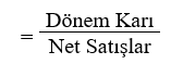 Dönem Karı Oranı 