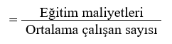 Eğitim maliyet oranı