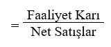 Faaliyet Karı Oranı
