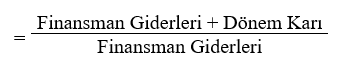 Finansman Giderlerini Karşılama Oranı