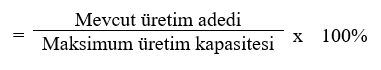 Kapasite Kullanım Oranı