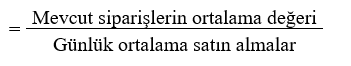 Satıcıların Tedarik Süresi