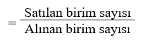 Satış Oranı