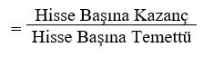 Temettü Karşılığı
