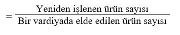 Yeniden İşleme Seviyesi
